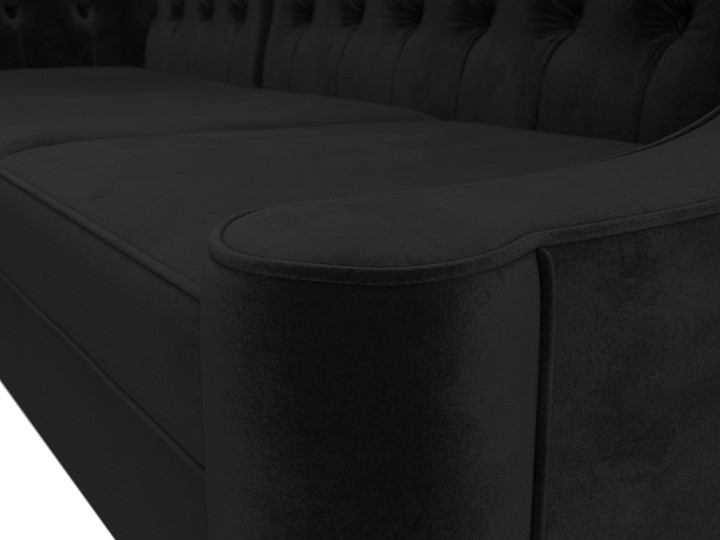 Угловой диван Бронкс, Черный (Велюр) в Перми - изображение 3