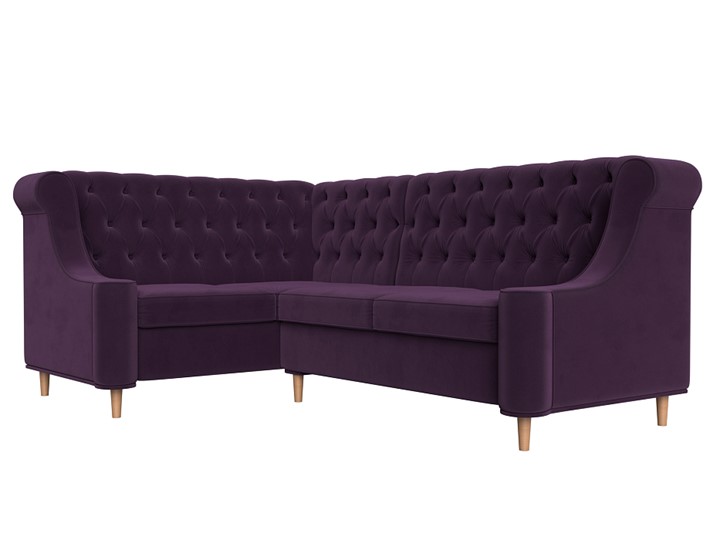 Угловой диван Бронкс, Фиолетовый (Велюр) в Перми - изображение 2