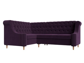 Угловой диван Бронкс, Фиолетовый (Велюр) в Перми