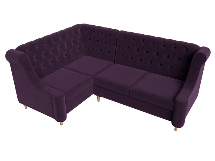 Угловой диван Бронкс, Фиолетовый (Велюр) в Перми - изображение 4