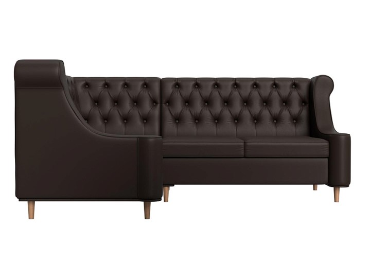 Угловой диван Бронкс, Коричневый (экокожа) в Перми - изображение 1