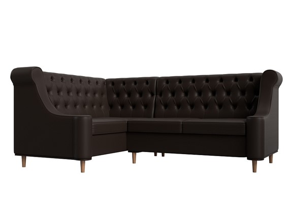 Угловой диван Бронкс, Коричневый (экокожа) в Перми - изображение