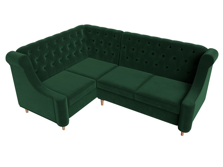 Угловой диван Бронкс, Зеленый (Велюр) в Перми - изображение 4
