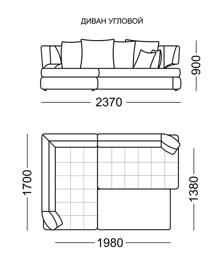 Угловой диван Бруно Элита 50 Б в Соликамске - изображение 6