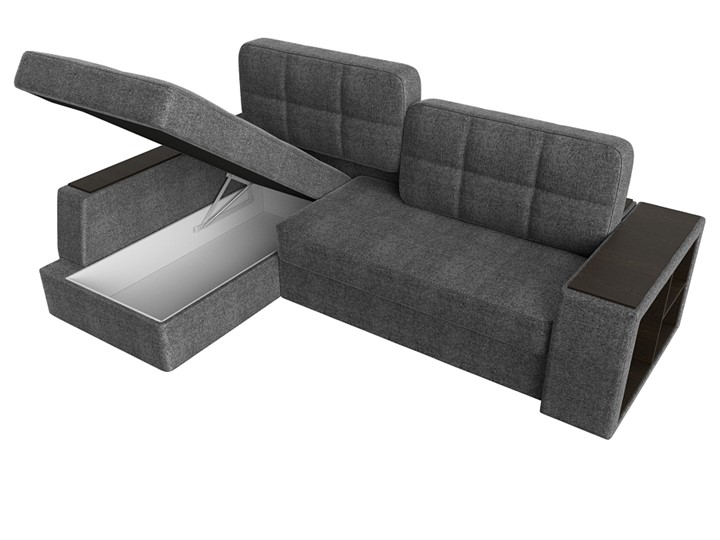 Угловой диван Брюссель, Серый/коричневый (рогожка) в Перми - изображение 6