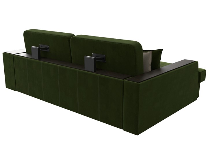 Угловой диван Брюссель, Зеленый/бежевый (вельвет) в Перми - изображение 7