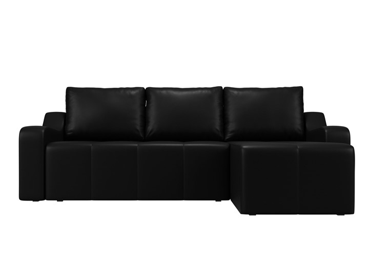Угловой диван Элида, Черный (экокожа) в Перми - изображение 2