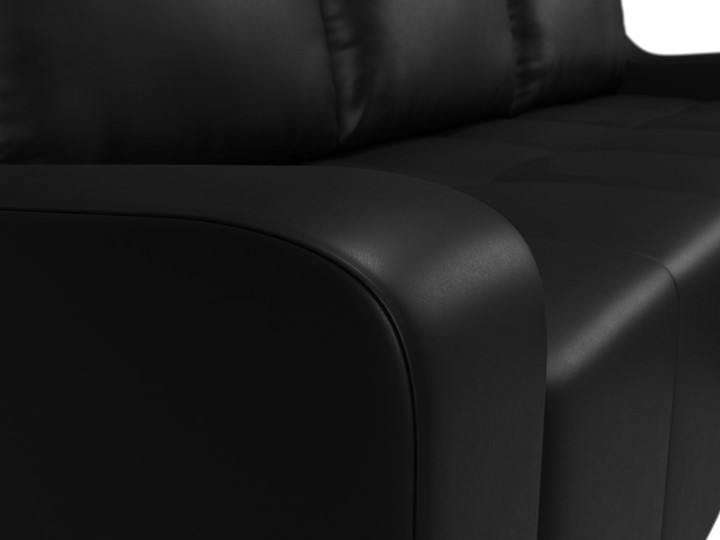 Угловой диван Элида, Черный (экокожа) в Перми - изображение 4