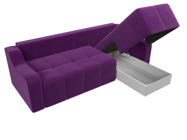 Угловой диван Элида, Фиолетовый (микровельвет) в Перми - изображение 6