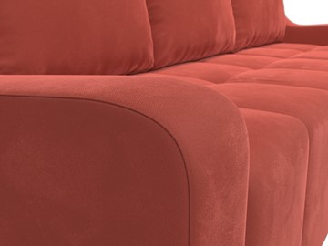 Угловой диван для гостиной Элида, Коралловый (микровельвет) в Перми - предосмотр 4