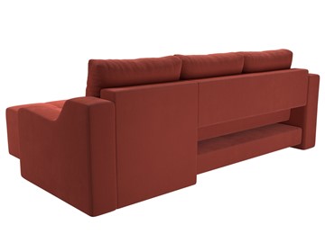 Угловой диван для гостиной Элида, Коралловый (микровельвет) в Чайковском - предосмотр 8
