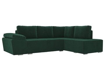 Угловой раскладной диван Хавьер, Зеленый (велюр) в Перми