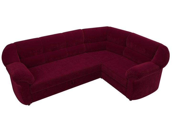 Угловой диван Карнелла, Бордовый (микровельвет) в Перми - изображение 5