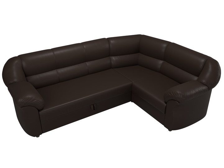 Угловой диван для гостиной Карнелла, Коричневый (экокожа) в Перми - изображение 5