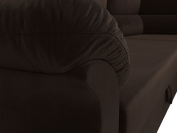 Большой угловой диван Карнелла, Коричневый (микровельвет) в Перми - предосмотр 4