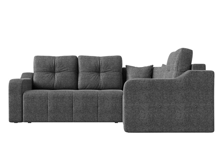 Угловой раскладной диван Кембридж, Серый (рогожка) в Перми - изображение 1