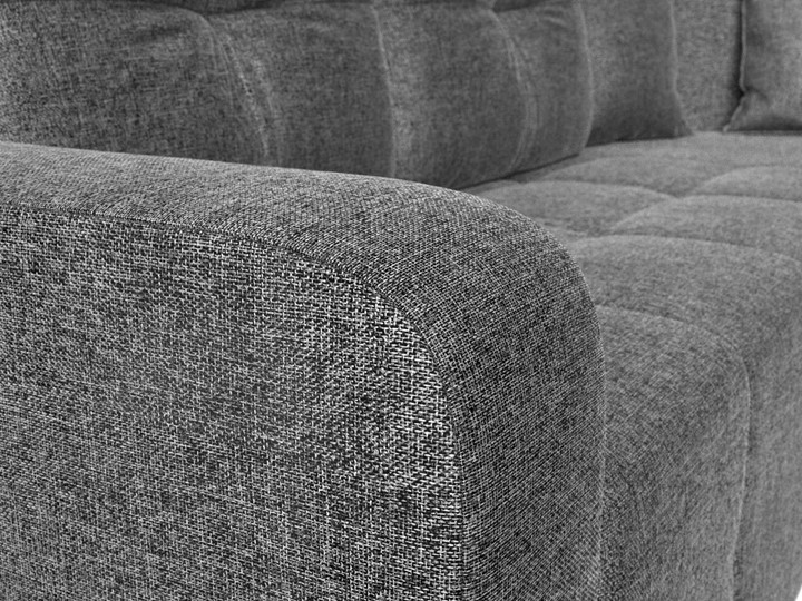 Угловой раскладной диван Кембридж, Серый (рогожка) в Перми - изображение 3