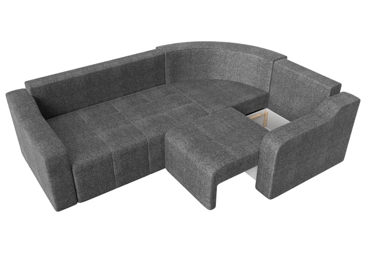 Угловой раскладной диван Кембридж, Серый (рогожка) в Перми - изображение 5