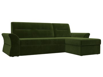 Угловой раскладной диван Клайд, Зеленый (микровельвет) в Перми
