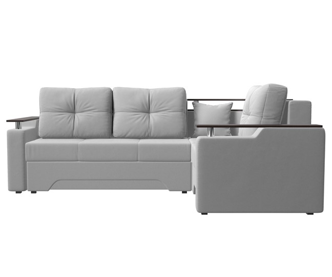 Угловой диван для гостиной Комфорт, Белый (экокожа) в Перми - изображение 1