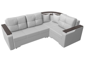 Угловой диван для гостиной Комфорт, Белый (экокожа) в Перми - предосмотр 3