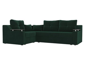 Угловой диван Кронос боннель, Зеленый (Велюр) в Перми