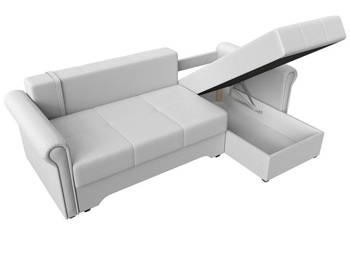 Угловой диван Леон боннель, Белый (Экокожа) в Перми - изображение 3