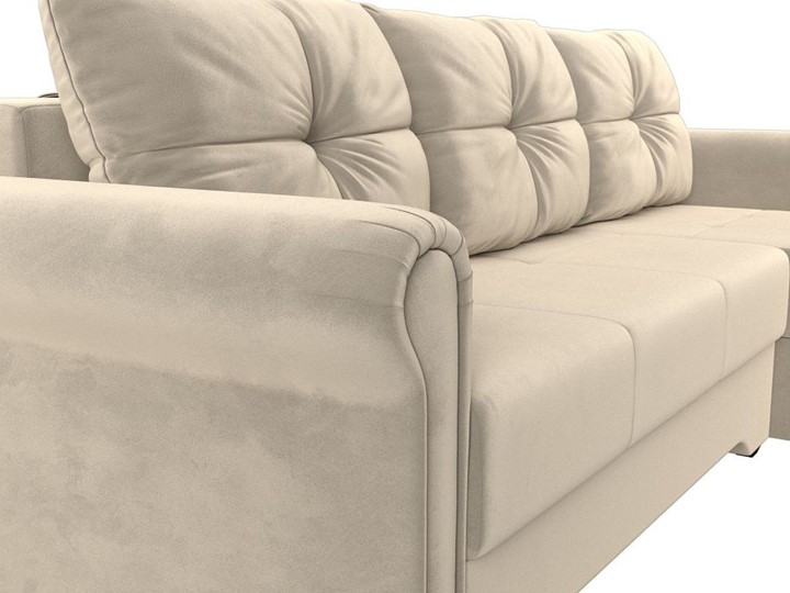 Угловой диван Леон боннель, Бежевый (Микровельвет) в Перми - изображение 7