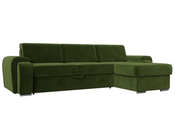 Угловой диван Лига-025, Зеленый (Микровельвет) в Перми