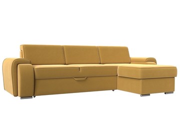 Угловой диван Лига-025, Желтый (Микровельвет) в Кунгуре