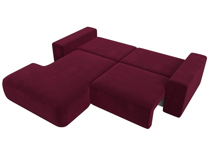 Угловой диван Лига-036 Классик, Бордовый (Микровельвет) в Перми - изображение 3