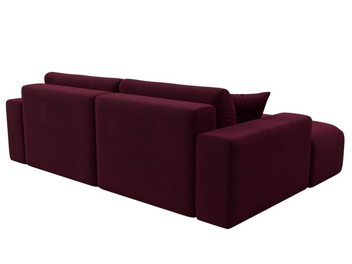 Угловой диван Лига-036 Классик, Бордовый (Микровельвет) в Перми - изображение 4