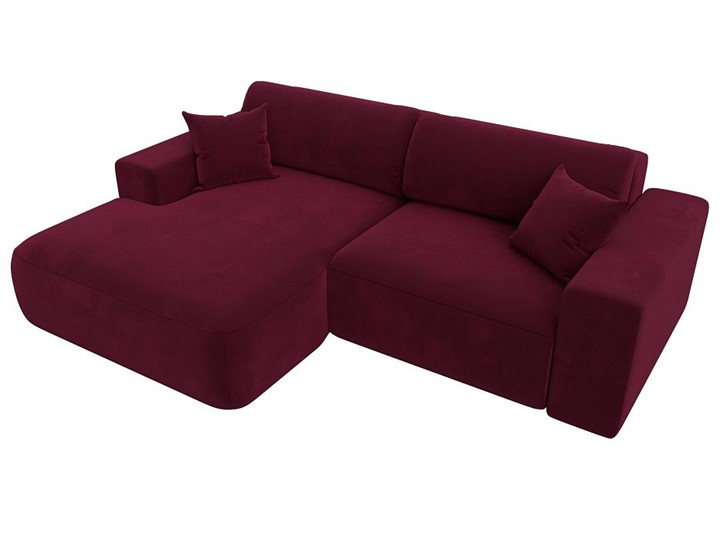 Угловой диван Лига-036 Классик, Бордовый (Микровельвет) в Перми - изображение 5
