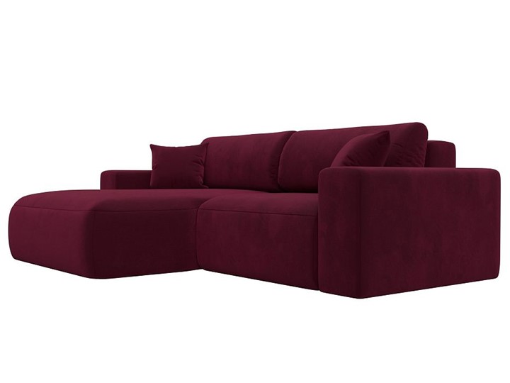 Угловой диван Лига-036 Классик, Бордовый (Микровельвет) в Перми - изображение 7