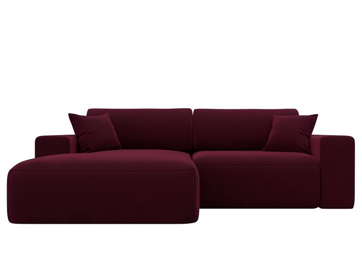 Угловой диван Лига-036 Классик, Бордовый (Микровельвет) в Перми - изображение 8