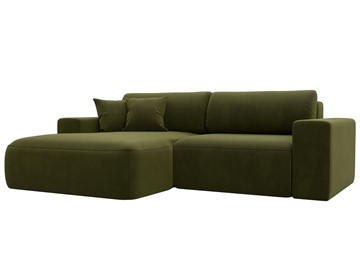 Угловой диван Лига-036 Классик, Зеленый (Микровельвет) в Перми - предосмотр