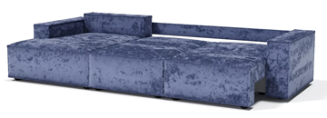 Угловой диван с оттоманкой Лофт 357х159х93 (Ремни/Еврокнижка) в Перми - предосмотр 2