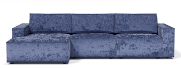 Угловой диван с оттоманкой Лофт 357х159х93 (Ремни/Еврокнижка) в Перми - предосмотр