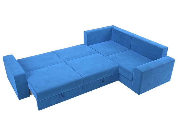 Угловой диван Майами long, Голубой (Велюр) в Перми - изображение 3