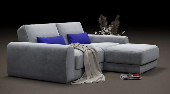 Угловой диван с оттоманкой Манхэттен 2400 в Перми - изображение