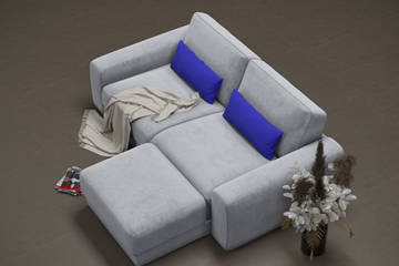 Угловой диван с оттоманкой Манхэттен 2400 в Перми - предосмотр 1