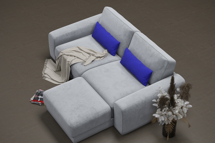 Угловой диван с оттоманкой Манхэттен 2400 в Перми - изображение 1