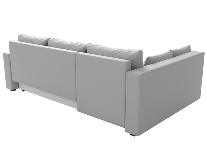 Угловой раскладной диван Мансберг, Белый (Экокожа) в Чайковском - изображение 5