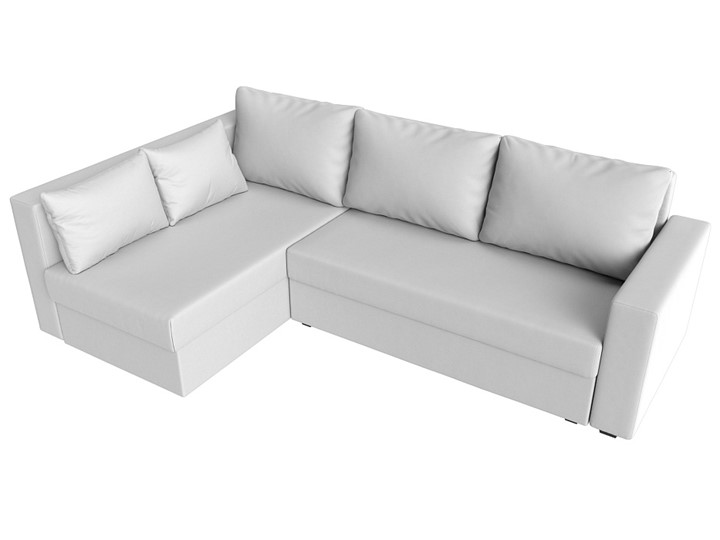 Угловой раскладной диван Мансберг, Белый (Экокожа) в Перми - изображение 6