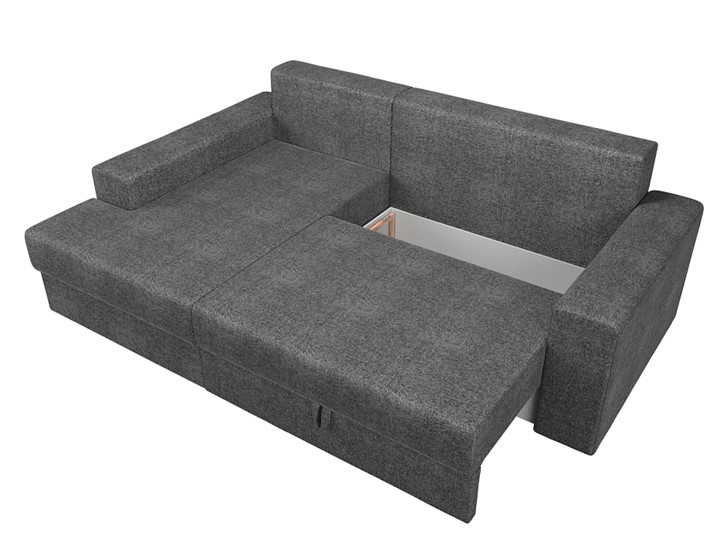 Угловой диван Майами, Серый/Коричневый (рогожка) в Перми - изображение 5
