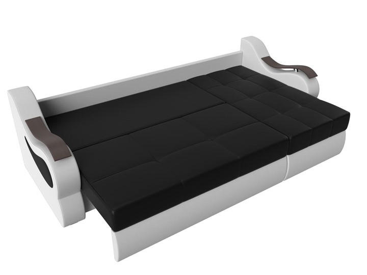 Угловой диван Меркурий, Черный/белый (экокожа) в Перми - изображение 5