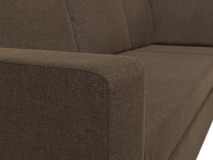 Угловой раскладной диван Оливер, Коричневый (рогожка) в Перми - изображение 5