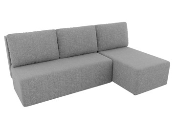 Угловой диван с оттоманкой Поло, Серый (рогожка) в Березниках - предосмотр 3