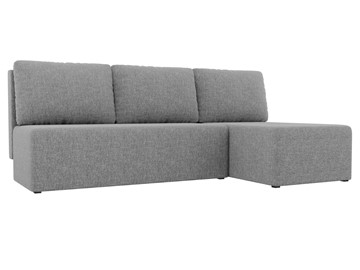 Угловой диван с оттоманкой Поло, Серый (рогожка) в Чайковском