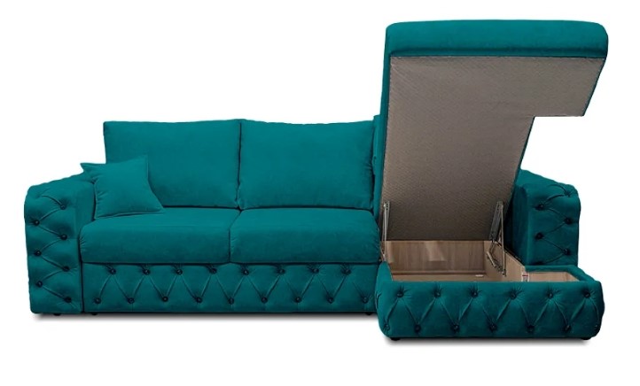 Угловой диван Райли NEW с подлоктником в оттоманке. Змейка+ППУ в Перми - изображение 4